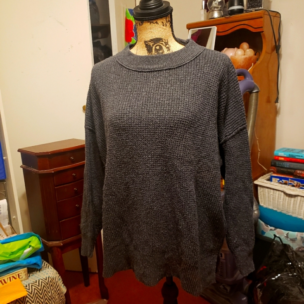 Dark gray aerie sweater